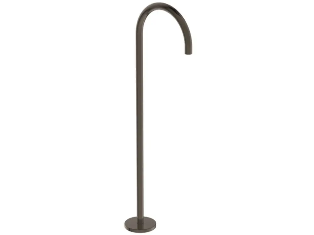 Freistehender Wanneneinlauf in metallischem Farbton, ideal für Badezimmerlösungen. Produkt von Ideal Standard, schlichtes Design ohne sichtbare Bedienelemente.